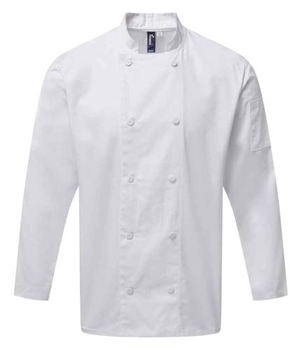 Premier Coolchecker? Long Sleeve Chef's Jacket - WHI - XL